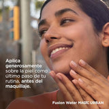 ▶ ISDIN Fusion Water Urban SPF 30, Protector Solar Facial, Textura ulltraligera de uso diario para entornos urbanos, 50ml