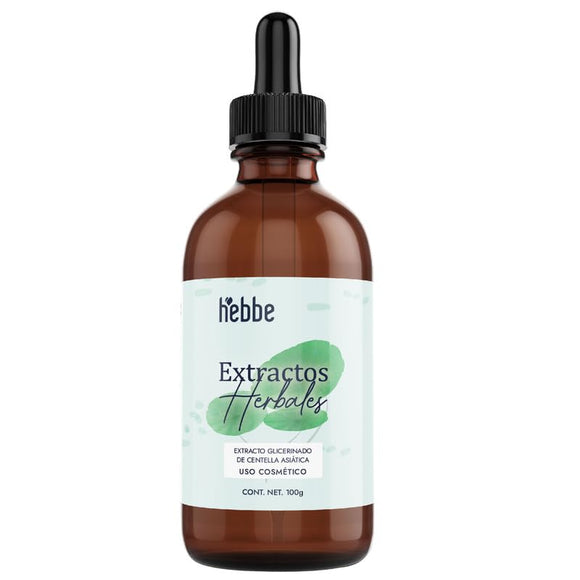Hebbe - Extracto de Centella Asiática 100% Puro, Hidratante y Rejuvenecedor para Cosméticos, 100 g
