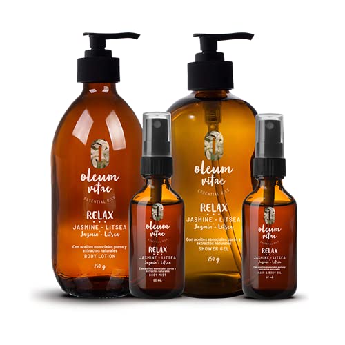OLEUM VITAE Kit Cuidado de la Piel Jazmín-Litsea. Con Aceite Esencial de Litsea. Hidratación Profunda.