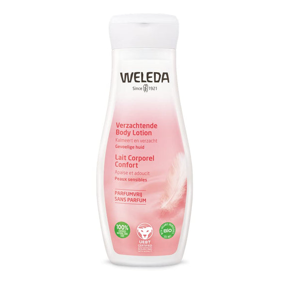 Weleda Calming Unscented Body Lotion, 6.8 Fluid Ounces, Plant Rich Moisturizer with Jojoba Oil and Coconut Oil