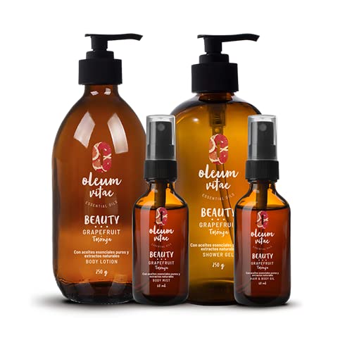 OLEUM VITAE Kit Cuidado de la Piel Toronja. Con Aceite Esencial de Toronja. Hidratación Profunda