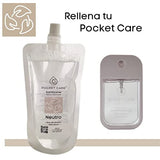 POCKET CARE | Desinfectante Spray - Sin Alcohol | Refill 200ml - Neutro | Antibacterial Spray de Bolsillo Orgánico | Sanitizante para Manos - Hand Sanitizer | 100% Natural