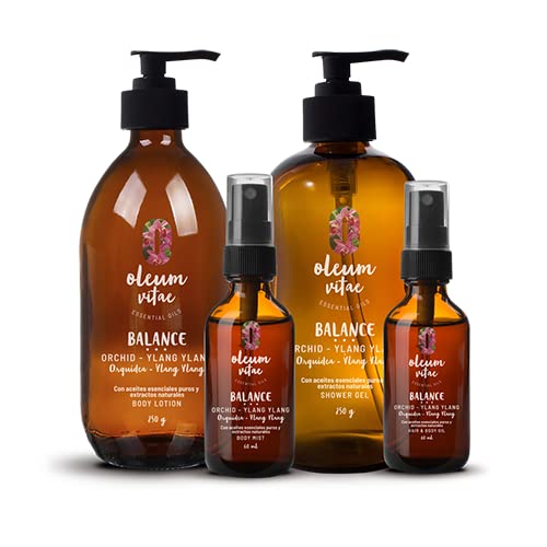 OLEUM VITAE Kit Cuidado de la Piel Orquídea-Ylang Ylang. Con Aceite Esencial de Ylang Ylang. Hidratación Profunda