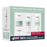 ▶ Kit Eucerin Triple Efecto para Piel Grasa, DermoPure Oil Control Anti-Imperfecciones, Anti-Manchas, Anti-Brillo
