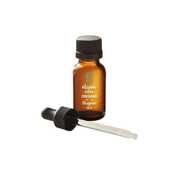 OLEUM VITAE Aceite Esencial de Orégano 30ml. Origanum Vulgare. 100% Puro y Orgánico. Aplicación Interna, Externa y Aromática.