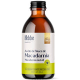 ▶ HEBBE  - Aceite de Nuez de Macadamia 100% Puro, Hidratante y Anti-envejecimiento para Piel y Cabello, 250 ml