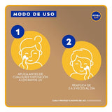 NIVEA SUN Protector Solar Facial Control de Brillo Tono Medio (50 ml), con Color que se Adapta a tu Tono de Piel, Bloqueador solar FPS 50+, no Grasoso para Todo Tipo de Piel