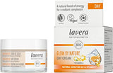▶ LAVERA  - Glow by Nature Day Care Crema facial con Q10 y vitamina C para una tez radiante Hidratante