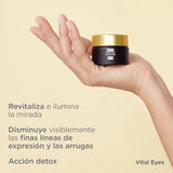 ▶ ISDIN Isdinceutics vital eyes, crema contorno de ojos antiarrugas, con melatonina y cafeina, 15 ml
