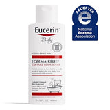 ▶ Eucerin Baby Eczema Relief Cream & Body Wash, Eczema Body Wash for Babies, 13.5 Fl Oz Bottle