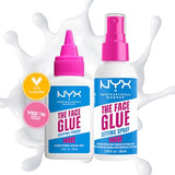 Nyx Professional Makeup. Prebase de Maquillaje hidratante Face Glue Tono Transparente + GLUE SPRAY FIJADOR DE MAQUILLAJE (TRANSPARENTE)