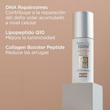 ▶ ISDIN - FotoUltra Age Repair Fusion Color Water SPF 50 - Protector solar facial de fase acuosa, triple acción anti-fotoenvejecimiento, con color, 50 ml