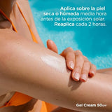 ▶ ISDIN Fotoprotector Gel Cream SPF 50+, Protector Solar Corporal refrescante e hidratante, Ideal para toda la familia, 250 ml