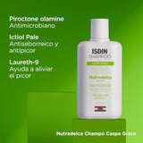 ▶ ISDIN Nutradeica Champú Anticaspagrasa, Reduce la Descamación, el Picor y el Exceso de Sebo, 200ml