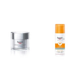 ▶ Eucerin Crema dia FPS 15 + ácido hialurónico Hyaluron Filler, 50 ml + Protector solar facial efecto mate toque seco Oil Control, 50 ml