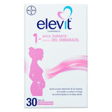 Elevit Embarazo y Lactancia, Multivitamínico con Ácido Fólico y Hierro, Ayuda el Sano Desarrollo de los Órganos de tu Bebe, Vitaminas para Mujer y Bebé, 30 Tabletas