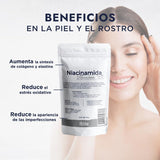 ▶ HEBBE  - Niacinamida Pura para Rejuvenecimiento y Cuidado de la Piel, 50 g