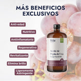 ▶ HEBBE - Aceite de Pepita de Uva 100% Puro, Antioxidante e Hidratante para Piel y Cabello, 1L