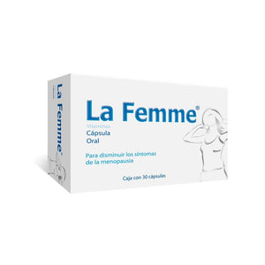 La Femme | Ayuda a reducir los síntomas de la premenopausia y menopausia de forma natural: bochornos, sudores nocturnos, cambios de humor, poca energía y más | Caja con 30 Cápsulas de gelatina blanda para un mes de tratamiento