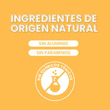 ▶NaturalDry  - Desodorante Corporal Teen Intense - Sin aluminio - Sin Parabenos - Elimina malos olores - Aroma a Geranio - en barra (3 Unidades)