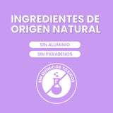 ▶NaturalDry  - ARTESANAL - Desodorante Natural Mujer - No obstruye los poros - Hidrata tu piel - SIN ALUMINIO - Elimina el mal olor - Aroma Natural Palo de Rosa - Barra (2 unidades)