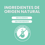 ▶NaturalDry  - Men Intense - Desodorante natural con ALUMBRE unisex para deportistas - No obstruye los poros - Sin aluminio - Sin parabenos - Elimina el mal olor - con aceite esencial de Trea Tree y Romero - Barra (1 unidad)