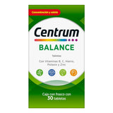 Centrum Multivitamínico Balance Frasco con 30 tabletas