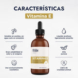 ▶ HEBBE  - Vitamina E Líquida 100% Pura, Antioxidante y Nutritiva para Piel y Cabello, 100 g