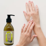 OLEUM VITAE Kit Shower Gel y Body Lotion Geranio-Vainilla. Crema corporal y Gel de Ducha con Aceite esencial de Geranio. Humectante