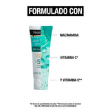 ▶ Neutrogena  Sun fresh Protector Solar Facial Tono Claro Dermcare Niacinamida FPS50+, 40g
