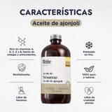 ▶ HEBBE  - Aceite de Ajonjolí 100% Puro, Hidratante y Antioxidante para Piel y Cabello, 500 ml