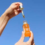 XAMANIA. Duo Anti-Manchas con Cosmetiquera. Serum Rico en Vitamina C y Suero100% Aceite Rosa Mosqueta Orgánico. Para Acné, Manchas y Estrías, Antiedad y Regenerante. Skin Care Orgánico - Cruelty Free [30 ml]