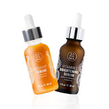 XAMANIA. Duo Anti-Manchas con Cosmetiquera. Serum Rico en Vitamina C y Suero100% Aceite Rosa Mosqueta Orgánico. Para Acné, Manchas y Estrías, Antiedad y Regenerante. Skin Care Orgánico - Cruelty Free [30 ml]