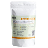 ▶ HEBBE  - Óxido de Zinc Puro, Protector UV y Antimicrobiano para Cosméticos, 1000 g