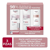 ▶ Eucerin ANTI-PIGMENT DUAL SERUM FACIAL 30ML + ANTI-PIGMENT CREMA ANTI-OJERAS 15ML+ ANTI-PIGMENT CREMA FACIAL DE NOCHE 20 ML