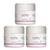 ▶NaturalDry  - Desodorante Mujer sin aluminio - Sin Parabenos - No obstruye los poros - Hidrata tu piel - Elimina el mal olor -permite la transpiración - Olor agradable a Lavanda - En tarro (3 unidades)