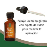 OLEUM VITAE Aceite Esencial de Romero 120ml. Rosmarinus Officinalis 100% Puro y Orgánico. Hecho en India Certificado USDA ORGANIC Aplicación Interno Externo y Aromático