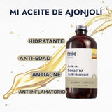 ▶ HEBBE  - Aceite de Ajonjolí 100% Puro, Hidratante y Antioxidante para Piel y Cabello, 500 ml