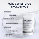 ▶ HEBBE  - Niacinamida Pura para Rejuvenecimiento y Cuidado de la Piel, 250 g