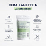 ▶ HEBBE  - Lanette N, Emulsionante y Estabilizante para Cosméticos, 500 g