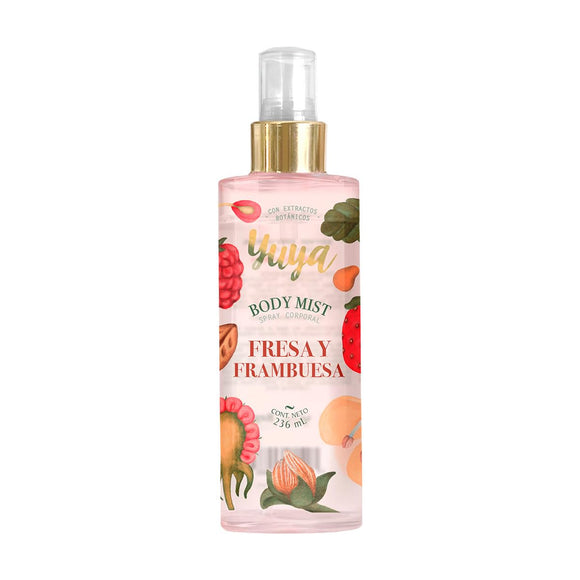 ▶ Republic Cosmetics Yuya   - Body Mist 236 mL Fresa y Frambuesa