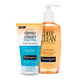 ▶ NeutrogenaExfoliante Facial Neutrogena Deep Clean Energizante 124 ml + Limpiador Facial Neutrogena Deep Clean Para Piel Normal a Mixta 200 ml