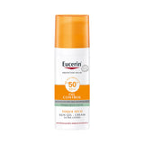 ▶ Eucerin Crema dia FPS 15 + ácido hialurónico Hyaluron Filler, 50 ml + Protector solar facial efecto mate toque seco Oil Control, 50 ml