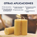 ▶ HEBBE   - Cera de abeja orgánica natural 130 g - para brillo del cabello | Marcas de acné | Tono de la piel | Previene arrugas y signos de expresión | Elimina pequeñas cicatrices