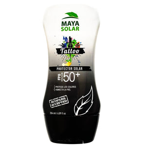 Maya Solar Bloqueador Para Tattoos. Protege Y Humecta Fps 50. Ingredientes Naturales. Fotoprotector de Tatuajes. Ideal Para Todo Tipo de Piel.