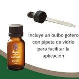 OLEUM VITAE Aceite Esencial de Lavanda 30ml. Lavandula Angustifolia. 100% Puro y Orgánico. Certificado USDA ORGANIC. Aplicación Interna, Externa y Aromática.
