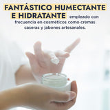 ▶ HEBBE  - Ácido Esteárico Puro, Emulsionante y Espesante para Cosméticos, 1000 g