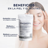 ▶ HEBBE  - Niacinamida Pura para Rejuvenecimiento y Cuidado de la Piel, 250 g