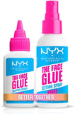 Nyx Professional Makeup. Prebase de Maquillaje hidratante Face Glue Tono Transparente + GLUE SPRAY FIJADOR DE MAQUILLAJE (TRANSPARENTE)
