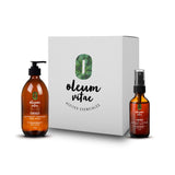 OLEUM VITAE Kit Dúo Hidratación Crema Corporal y Aceite Cabello y Cuerpo Menta Romero